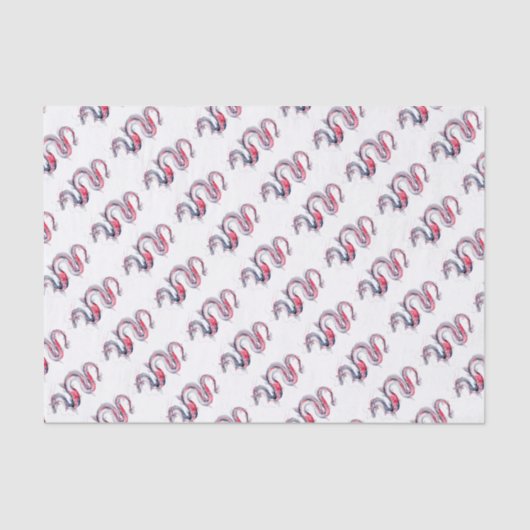 Koi Drache Seidenpapier (Vorderseite)