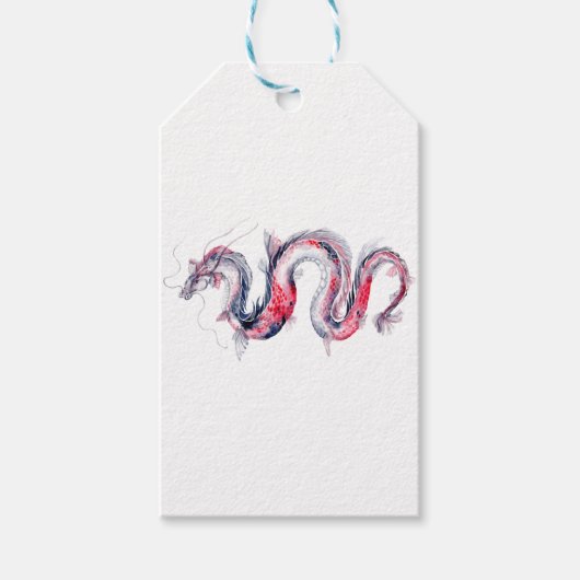Koi Dragon Geschenkanhänger (Vorderseite)