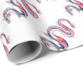 Koi Dragon Geschenkpapier (Rolleneckpunkt)