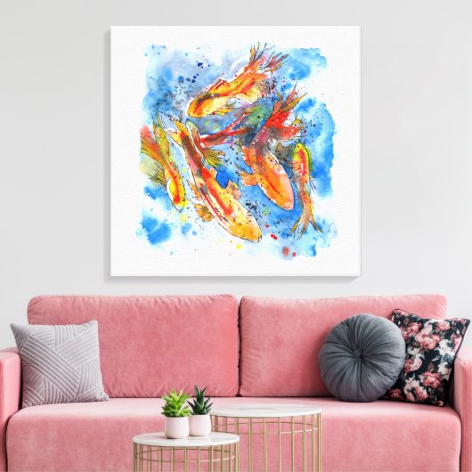 Koi Dreaming Leinwanddruck (Insitu (Wohnzimmer))
