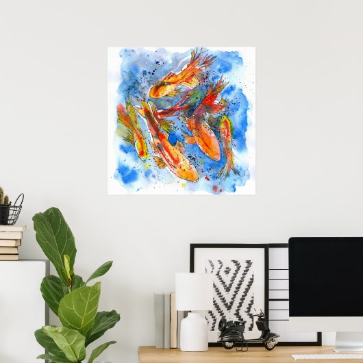 Koi Dreaming Poster (Heimbüro)
