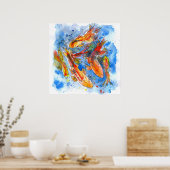 Koi Dreaming Poster (Küche)