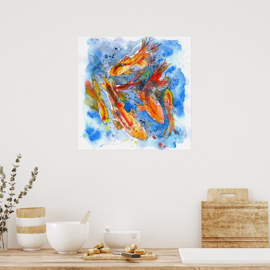 Koi Dreaming Poster (Küche)