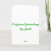 Koi Feiertagskarte (Rückseite)