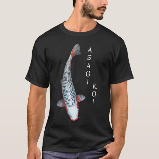 Koi-Fisch Asagi-Sorte T-Shirt (Vorderseite)