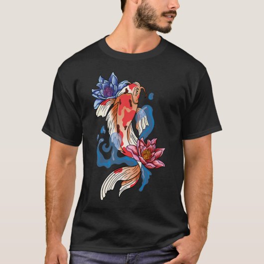 Koi-Fisch asiatisch T-Shirt (Vorderseite)