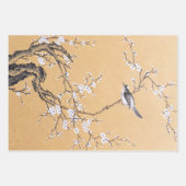 Koi Fisch, Bamboo, Pflaumenblümchen Geschenkpapier Set (Vorderseite 3)