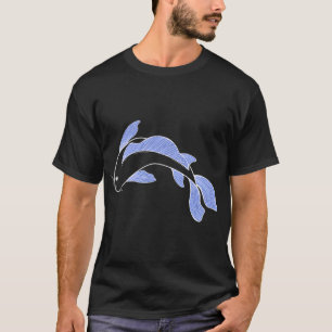 Koi-Fisch - blau T-Shirt