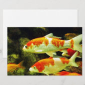 Koi-Fisch Briefpapier (Vorne/Hinten)