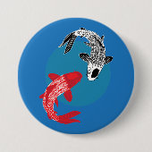 Koi-Fisch Button (Vorderseite)
