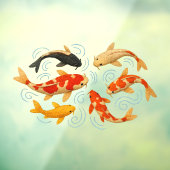 Koi-Fisch Fensteraufkleber (Blatt 3)
