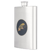 Koi-Fisch-Flasche Flachmann (Links)
