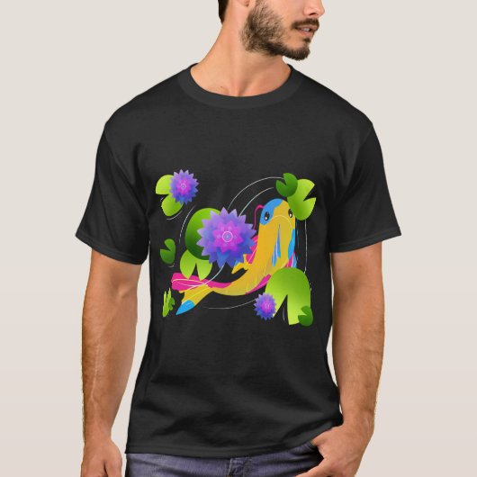 Koi Fisch [ Gelb ] T-Shirt (Vorderseite)