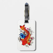 Koi-Fisch Gepäckanhänger (Rückseite vertikal)