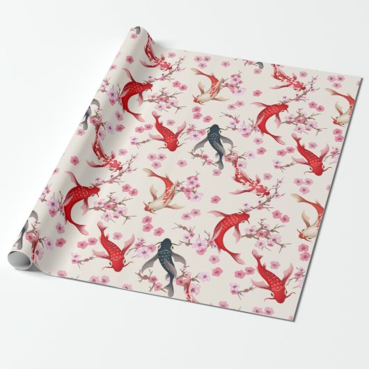 Koi-Fisch Geschenkpapier (Ungerollt)