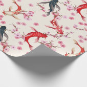 Koi-Fisch Geschenkpapier (Ecke)