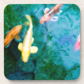 Koi-Fisch Getränkeuntersetzer (Vorderseite)