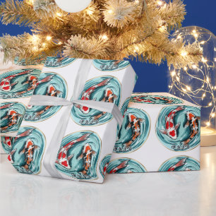 Koi-Fisch Glück – Japanisches Glück Geschenkpapier
