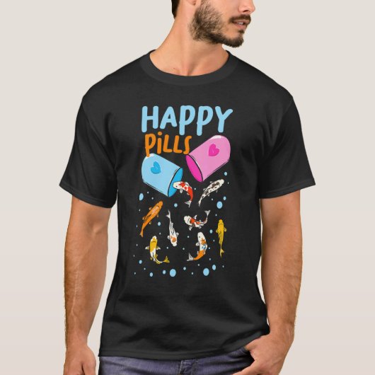 Koi-Fisch-Glückspillen T-Shirt (Vorderseite)
