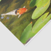 Koi Fisch im Seerosenteich Seidenpapier (Ausschnitt)