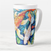 Koi-Fisch in Buntglas Milchtasse (Rechte Ecke)