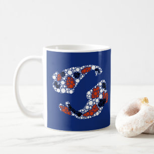 Koi Fisch in Dosen Kaffeetasse