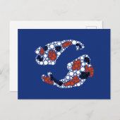 Koi Fisch in Dosen Postkarte (Vorne/Hinten)