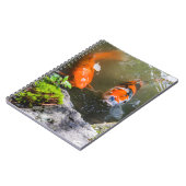 Koi-Fisch in einem Teich Notizblock (Linke Seite)
