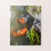 Koi-Fisch in einem Teich Puzzle (Vertikal)