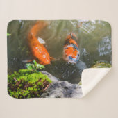 Koi-Fisch in einem Teich Sherpadecke (Vorderseite (Horizontal))