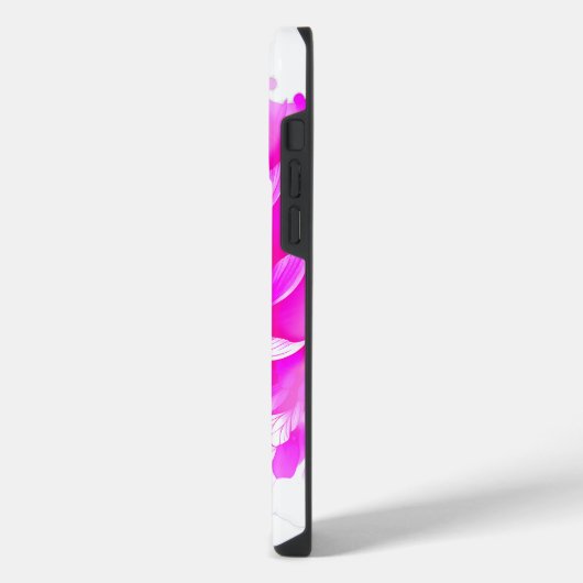 Koi Fisch in Rosa und Blau iPhone Hülle (Linke Seite)