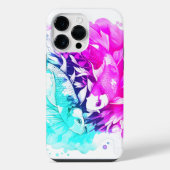 Koi Fisch in Rosa und Blau iPhone Hülle (Rückseite)