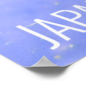 Koi Fisch in Teichen Japan Reisedruck Poster (Ecke)