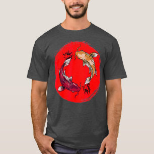 Koi Fisch Japan mit Bambus japanisch T-Shirt