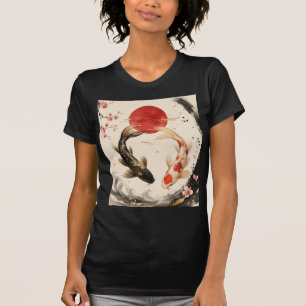 Koi-Fisch Japanische Kunst Damen T-Shirt