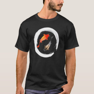 Koi-Fisch Japanischer Koi-Karpfen Japanisches Zen- T-Shirt