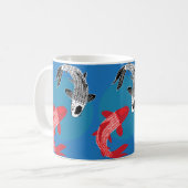 Koi-Fisch Kaffeetasse (Vorderseite Links)