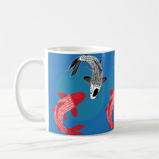 Koi-Fisch Kaffeetasse (Links)