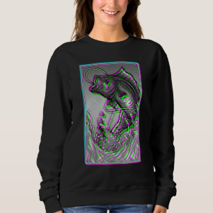 Koi-Fisch Karpfen Angeln Japanische Große Welle Vo Sweatshirt