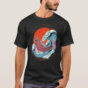 Koi Fisch Karpfen Nishikigoi Japanische Japan Kult T-Shirt