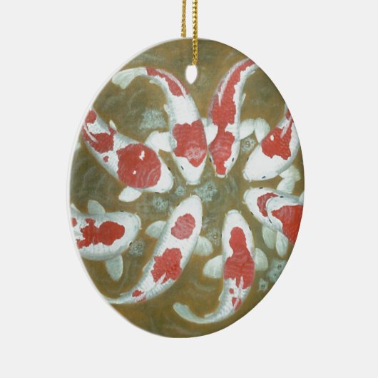 KOI FISCH KERAMIK ORNAMENT (Rechts)