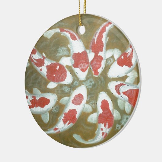 KOI FISCH KERAMIK ORNAMENT (Links)