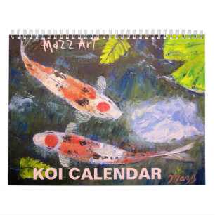 Koi Fisch-Kunst-Kalender Kalender