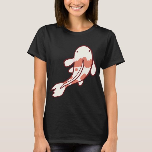 Koi-Fisch-Kunst T-Shirt (Vorderseite)