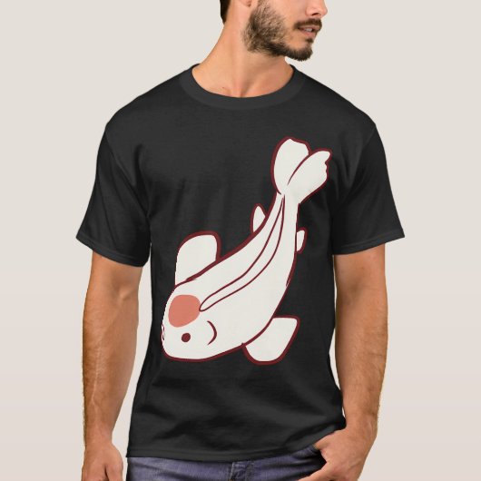 Koi-Fisch-Kunst T-Shirt (Vorderseite)