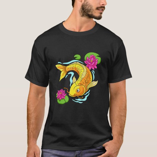 Koi-Fisch-Kunst T-Shirt (Vorderseite)