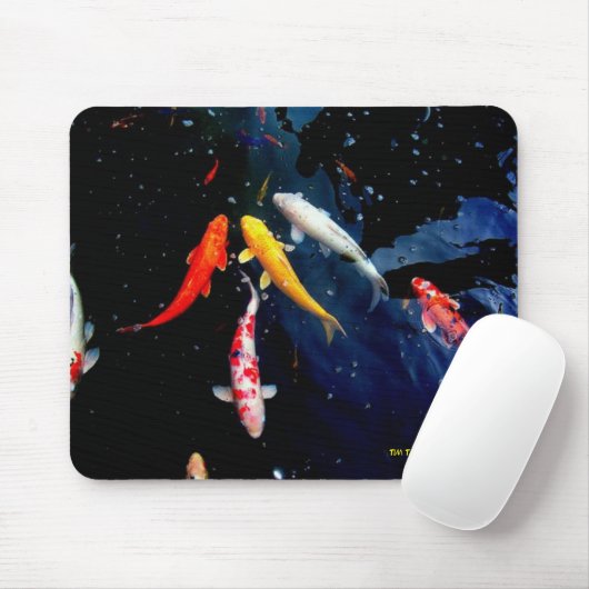 Koi Fisch-Mausunterlage Mousepad (Mit Mouse)