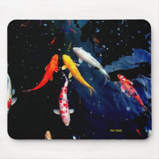 Koi Fisch-Mausunterlage Mousepad (Vorne)