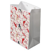 Koi-Fisch Mittlere Geschenktüte (Rückseite Schrägansicht)