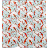 Koi Fisch Muster Duschvorhang (Vorderseite)